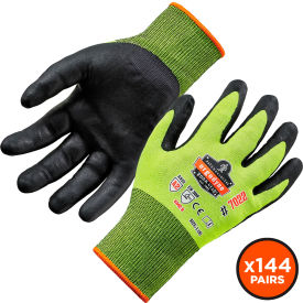 Cut Resistant Gloves, DSX Coated, ANSI A2, XL, Lime, 144 Pairs