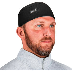 Chill-Its 6630 High-Performance Terry Cloth Skull Cap, Black