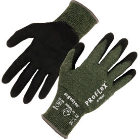 Cut Resistant Gloves, Nitrile Coated, ANSI A4, XL, Green, 1 Pair