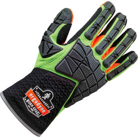 Proflex 925F(x) Standard Dorsal Impact-Reducing Gloves, S, Lime, 1 Pair