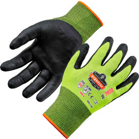 Cut Resistant Gloves, DSX Coated, ANSI A2, M, Lime, 1 Pair