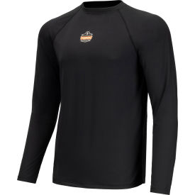 N-Ferno 6436 Long Sleeve Lightweight Base Layer Shirt, Large, Black