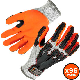 Cut Resistant Gloves, Nitrile Coated, ANSI A3, XL, Gray, 96 Pairs