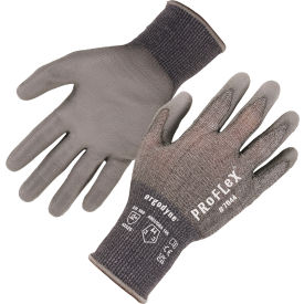 Cut Resistant Gloves, Polyurethane Coated, ANSI A4, L, Gray, 1 Pair