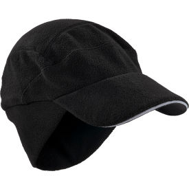 N-Ferno 6807 Winter Baseball Cap w/ Ear Flaps, Black