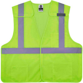 GloWear 8217BA Breakaway Mesh Vest, Class 2, S/M, Lime