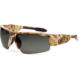 Anti-Fog Safety Glasses, Smoke Lens, Kryptek Highlander Frame