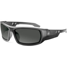 Skullerz ODIN Polarized Safety Glasses, Smoke Lens, Matte Black Frame