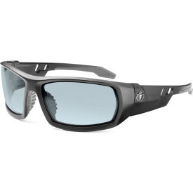 Anti-Fog Safety Glasses, In/Outdoor Lens, Matte Black Frame