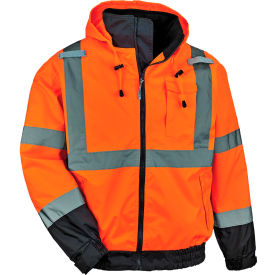 Hi-Vis 3-in-1 Winter Bomber Jacket, 4XL, Orange