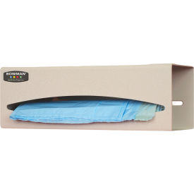 Single Bag Dispenser, 10-1/8"W x 3-15/16"D x 3-5/8"H, Quartz Beige