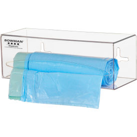 Single Bag Dispenser, 10-1/8"W x 3-15/16"D x 3-5/8"H, Transparent