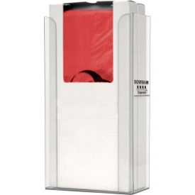 Flat Pack Bag Dispenser, 6-3/16"W x 3-3/16"D x 11-1/8"H, Transparent