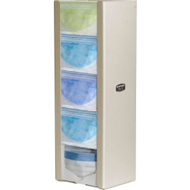 Quint Face Mask Dispenser, 8"W x 5-13/16"D x 23-1/8"H, Quartz Beige