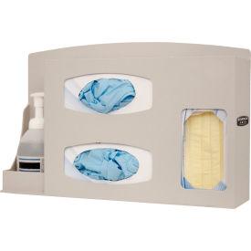 Infection Prevention Station, 18-1/2"W x 4-1/2"D x 11-5/8"H, Quartz Beige