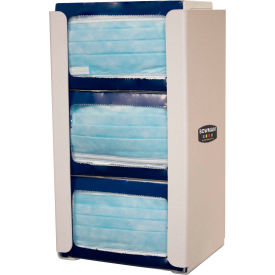 Triple Face Mask Dispenser, 8"W x 5-13/16"D x 14"H, Quartz Beige