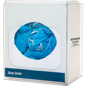 Single Protective Wear Dispenser For Shoe Cover, 10-1/2" W x 7" D x 10-3/8" H, Transparent