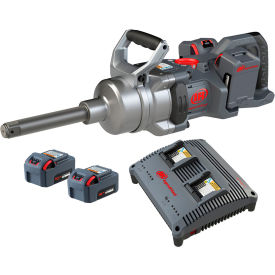 High-Torque Cordless Impact Wrench Kit, 1" Drive, 890 RPM, 3000 ft-lb