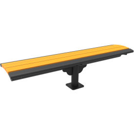 Phoenix Cantilever Recycled Plastic Bench, Surface Mount, 6'L, Cedar