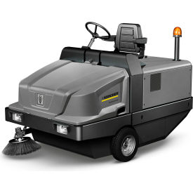 Ride-On Battery Sweeper with 1 Side Brush, 51" Cleaning Width