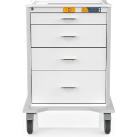 Procedure Stat Cart w/ 4 Drawers, 29"L x 26-1/2"W x 40"H