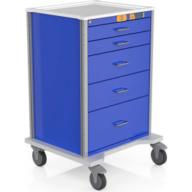 Procedure Stat Cart w/ 5 Drawers, 29"L x 26-1/4"W x 44"H