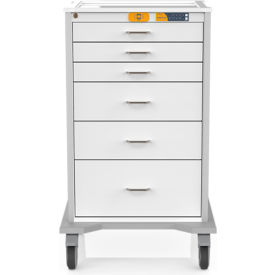 Procedure Stat Cart w/ 6 Drawers, 29"L x 26-1/4"W x 47"H