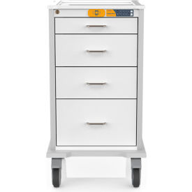 Procedure Stat Cart w/ 4 Drawers, 23"L x 26-1/4"W x 40"H
