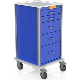 Procedure Stat Cart w/ 5 Drawers, 23"L x 26-1/4"W x 44"H