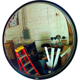 Round Convex Mirror w/ Stainless Steel Backer, Outdoor, 14" Dia.