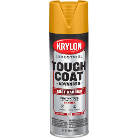 Tough Coat Advance Spray Paint with Rust Barrier Technology, 20 oz., Gloss Industrial Yellow