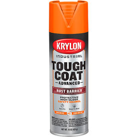 Tough Coat Advance Spray Paint w/ Rust Barrier Technology, 20 oz., Gloss Safety Orange