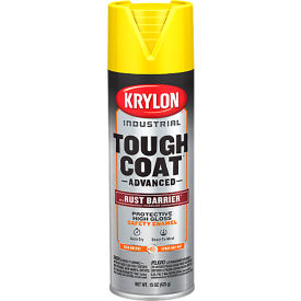 Tough Coat Advance Spray Paint w/ Rust Barrier Technology, 20 oz., Gloss Safety Yellow