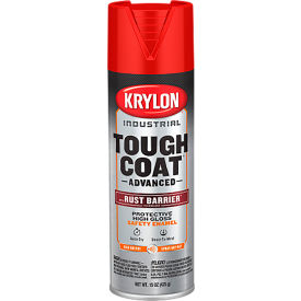 Tough Coat Advance Spray Paint with Rust Barrier Technology, 20 oz., Gloss Safety Red