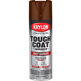 Tough Coat Advance Spray Paint with Rust Barrier Technology, 20 oz., Gloss Leather Brown