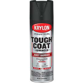 Tough Coat Advance Spray Paint w/ Rust Barrier Technology, 20 oz., Flat Black