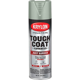 Tough Coat Adv Spray Paint with Rust Barrier Technology, 20 oz, Gloss Light Machinery Gray