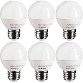 LED G16 Bulb, 120V, 7W, 500 Lumens, Medium Screw Base, 2700K, Warm White, Pack of 6