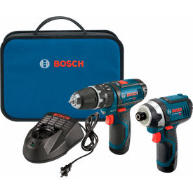 Max 2-Tool Combo Kit w/ Hammer Drill, Impact Driver & (2) 2 Ah Batteries, 12V, 3/8" Chuck Size