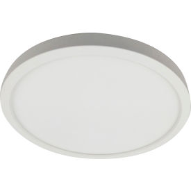 LED Round Mini Panel Light Fixture, 18W, 1100 Lumens, 120V, 9" Size, White