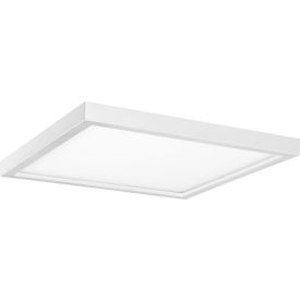 LED Square Mini Panel Light Fixture, 18W, 1100 Lumens, 120V, 9" Size, White