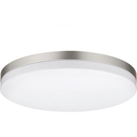LED Slim Flushmount Light Fixture, 15W, 1050 Lumens, 120V, 10" Size, White