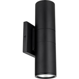 LED Outdoor Up & Down Light Fixture, 24W, 1700 Lumens, 120-277V, 12" Size, White