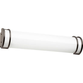LED Half Cylindrical Vanity Light Fixture, 25W, 2200 Lumens, 80 CRI, 24" Size, White