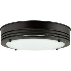 LED Decorative Flush Mount Light Fixture, 20W, 1050 Lumens, 81 CRI, 13" Size, White