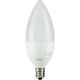 LED B11 Bulb, Frosted Torpedo Tip, 120V, 7W, Candelabra Screw Base, 5000K, Daylight