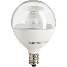 G16.5 LED Light Bulb, Candelabra Base, 5W, 350 Lumens, 3000K, Clear, Pack of 6