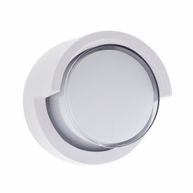 LED Round Modern Wall Sconce Light Fixture, 12W, 850 Lumens, 90 CRI, White