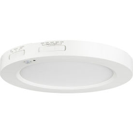 LED Round Mini Panel Motion Sensor Fixture, 13W, 1000 Lumens, 90 CRI, 8" Size, White