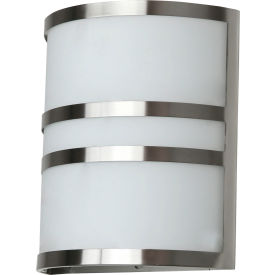 LED Wall Sconce Fixture, 15W, 1050 Lumens, 80 CRI, 12-13/16" Size, White